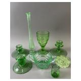 Vintage Uranium Glass Pieces