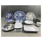 Blue & White Fine Porcelain & Enamel Pieces
