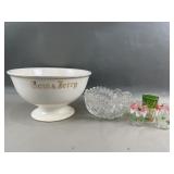 Vintage Tom & Jerry Footed Ceramic Bowl & More