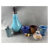 Vtg Pottery Pieces, Some Signed