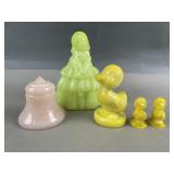 Cadnium & Uranium Art Glass Figurines