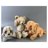 Vintage Stuffed Posable Bear & More