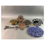 Antique/Vintage Metal Sconce, Trivets, & More