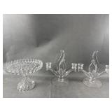 Vintage Manganese Glow Glass Pieces