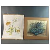 Signed Vintage Watercolor Paintings