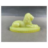 Uranium Yellow Summit Art Glass Oscar The Lion