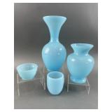 Uranium Light Blue Fenton Glass