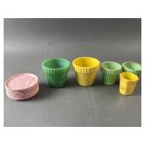 Akro Gate Mini Glass Flower Pots & More
