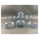 Fireking Sapphire Blue Glass Pieces