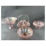 Fenton Glass Rose Compote Bowl & More