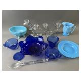 Vintage Milk Glass Cobalt Blue & More