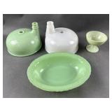 Jadeite Uranium & Milk Glass Dental Bowls & More