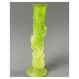 Daum Pate de Verre Orchid Bud Vase