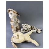 Star Toys Stuffed Tiger & Vintage Stuffed Rabbits