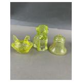 Uranium Glass Degenhart Dog & More