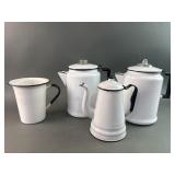 Country Kitchen Enamel Coffee Pots & More