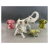 Vtg Andrea by Sadek Porcelain Elephant & More