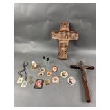 Vintage Crosses, Crucifix, 3rd Degree Relics