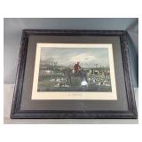 EG Hester English Fox Hunting Framed Lithograph
