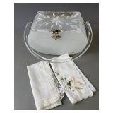 Vintage Lucite Purse & Hankies