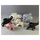 Elephant Planters, Hull Pottery & More