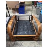 Mid Century Bamboo Rattan Lounge Chair