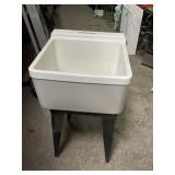 Vintage Crane Porcelain Laundry Utility Sink 2 Pcs