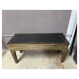 Vintage Hand Painted Wooden Bench