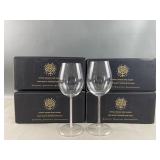 4 Sets of 2 Crystal Infused Wine Glasses