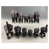 Vtg Hand Carved Ebony Wood Figurine & More