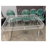 Iron MCM  Soda Shop Table & Chairs