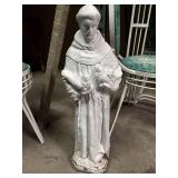 Concrete St Francis Garden Statue