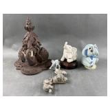 Vtg Elephant Music Boxes & More