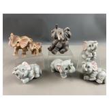 Vtg Homco Baby Elephant Figurines & More
