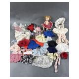 Vtg Doll Clothes & Doll