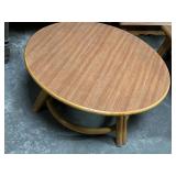 Ritts Durattan MCM Bamboo Rattan Round Coffee