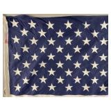 Vintage American Flag w/Pole & Eagle Topper