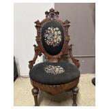 Antique Victorian Carved Arm Chair