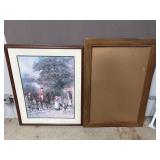 XL Vintage Frame & English Fox Hunter Art Print