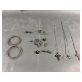 Marked Sterling Silver Costume Jewelry