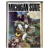 Vintage MSU Big 10 Frank H. Wagner Poster