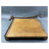 Vtg School House Ingento Paper Cutter Guillotine
