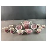 Johnson Bros Vtg Teapot, Sugar, Creamer & More