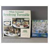 Dept. 56 Village Revolving Turntable & More