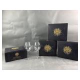 8 Crystal Infused Wine Glasses