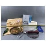 Sheffield Silver Plated Spoon, Painted Wood & More