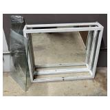 Mirrors Back Glass/ Wood Display Case