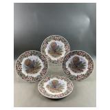 New 4 Queens Myott Factory Thanksgiving Plates