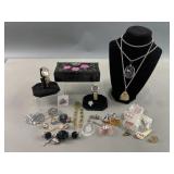 Vtg Lapel Pins, Military & Costume Jewelry & More