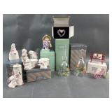 Vtg Avon Bunny Mates Porcelain, Crystal Bells&More